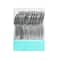 6 Packs: 120 ct. (720 total) Silver Hammered Plastic Cutlery Set by Celebrate It™